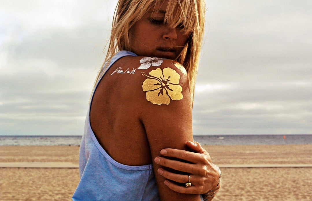 Goldfish Kiss H2o Temporary Tattoo | Beachy tropical tattoos