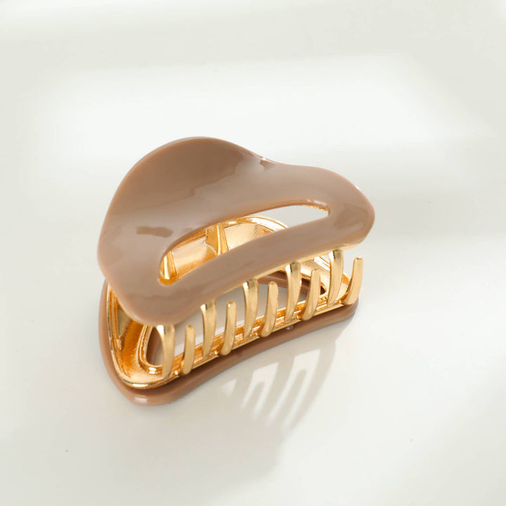 Nadia Solid | Medium Curved Metal Claw Clip