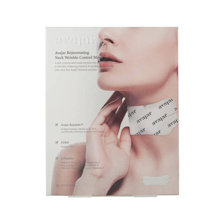 AVAJAR Rejuvenating Neck Wrinkle Control Mask-5 Sheets