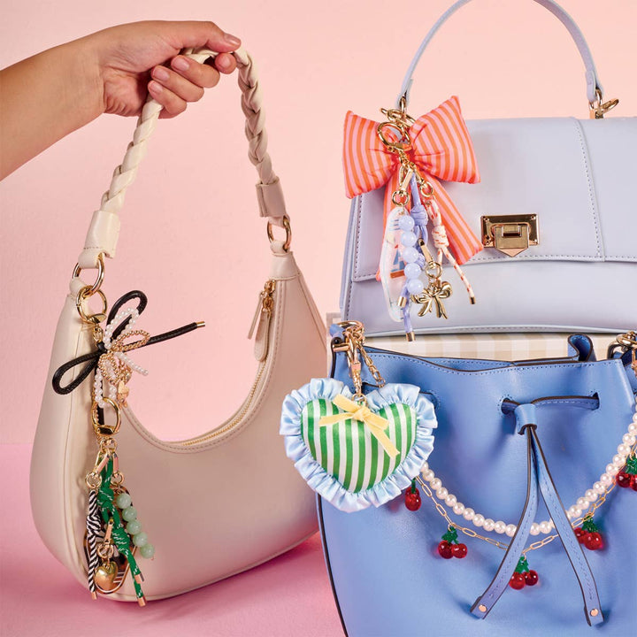Puffy Heart Bag Charm–Cool Crush