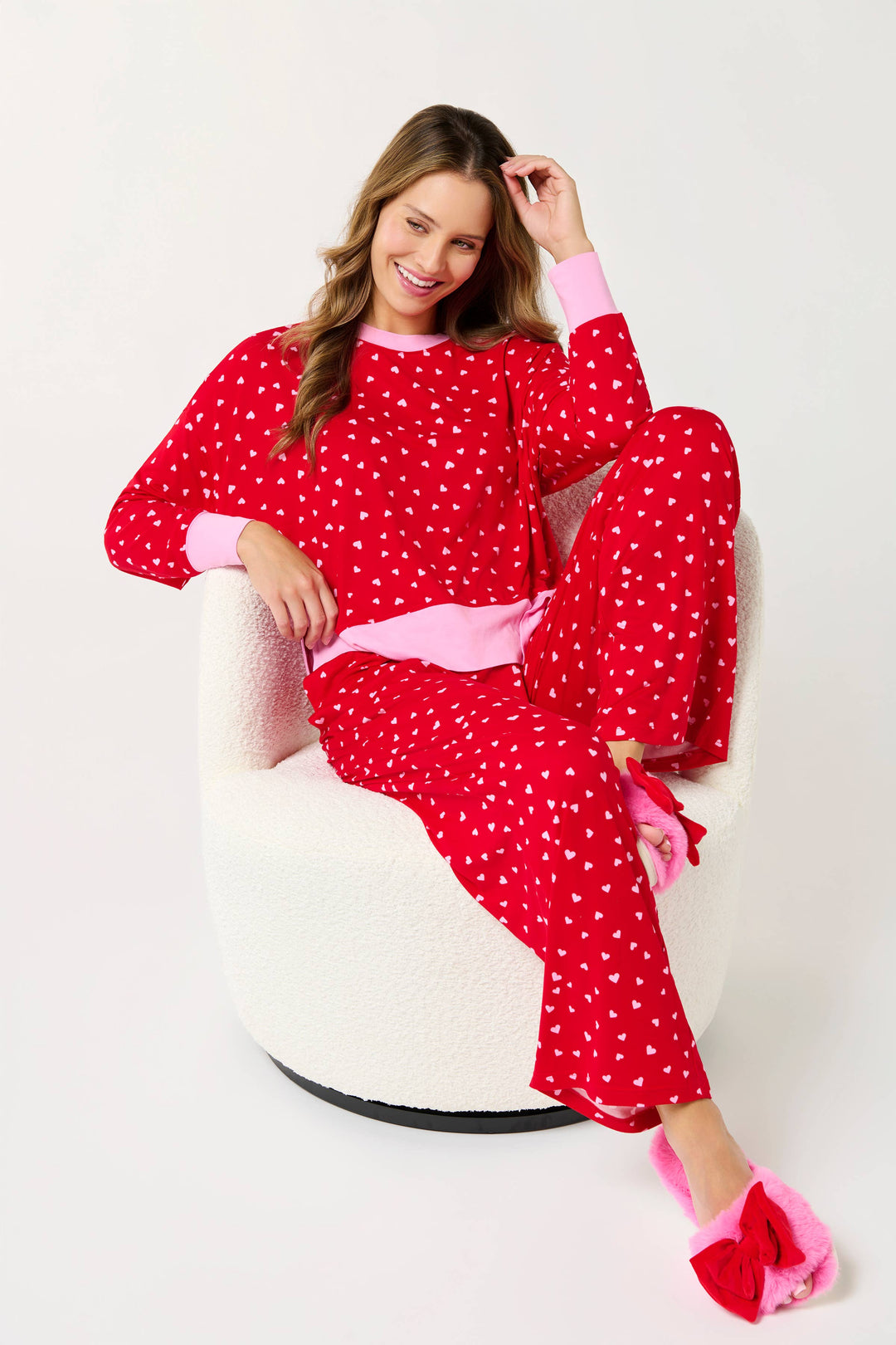 MINI HEARTS ULTRA-SOFT JERSEY KNIT PJ SET