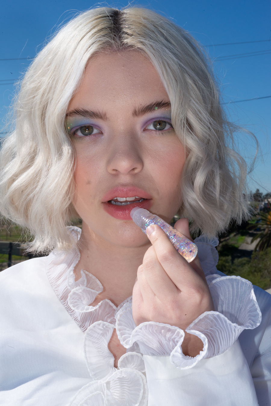 Lip Gloss-Kissing Glitter Rose' .30oz