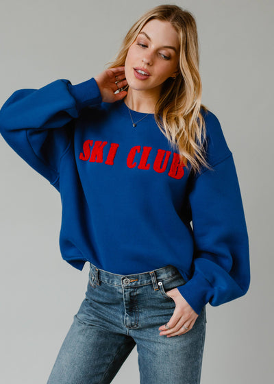 Blue Ski Club Sweatshirt