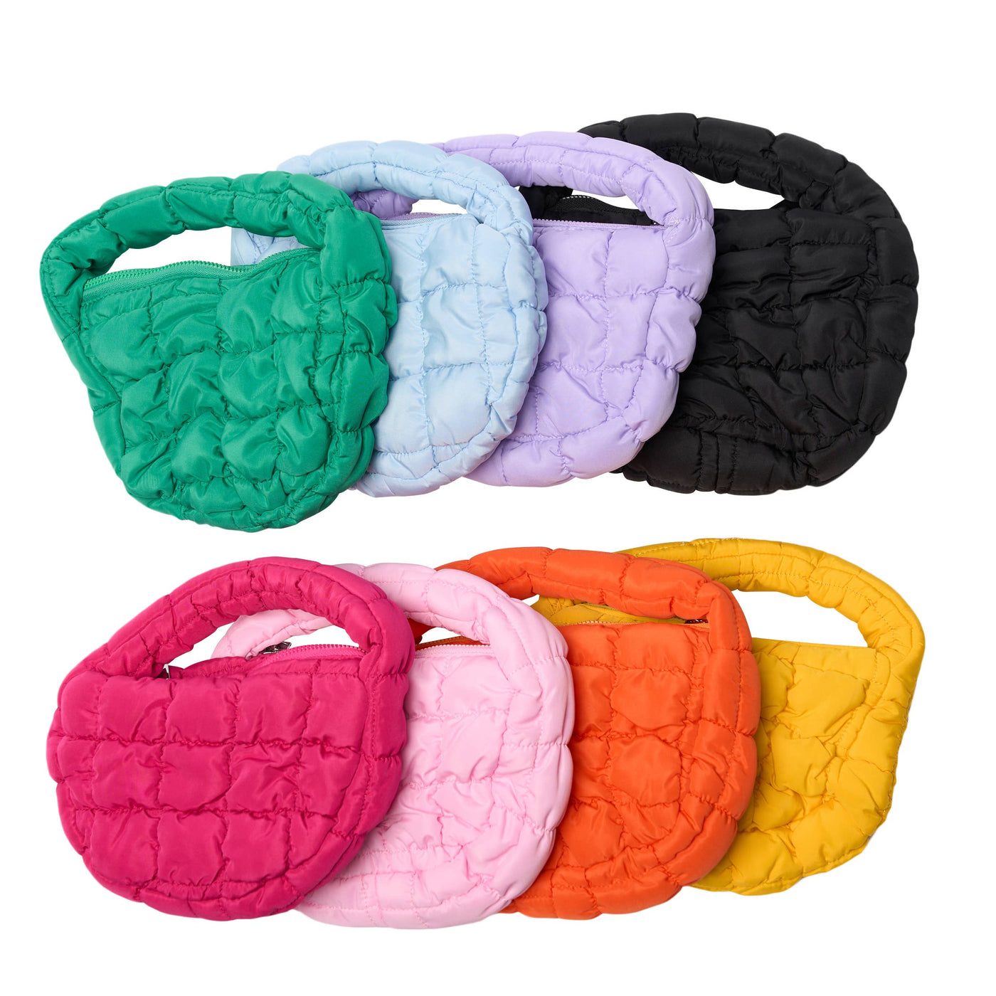 Mini Quilted Nylon Purses - 8 Colors!