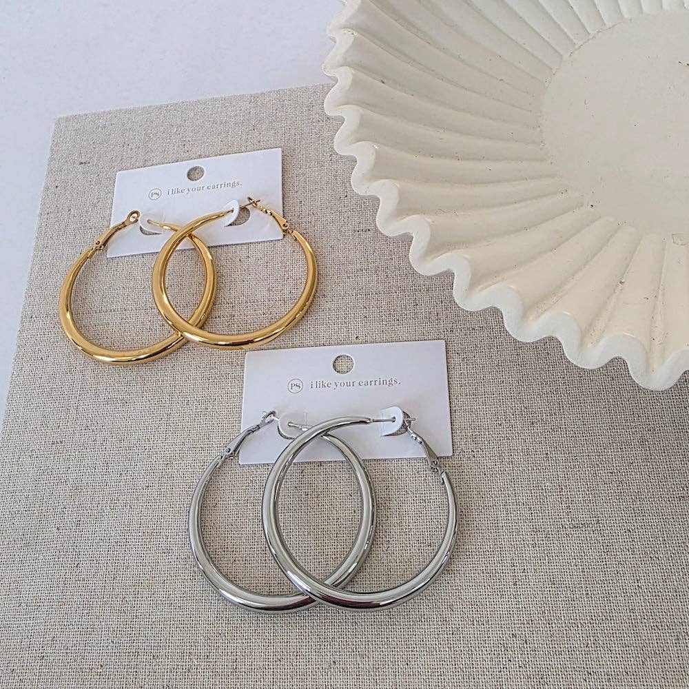 H2O Earrings Y2K Classic Hoop