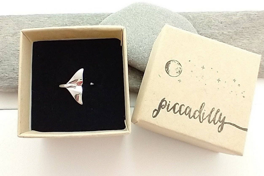 Open Silver Mermaid  Ring, Adjustable