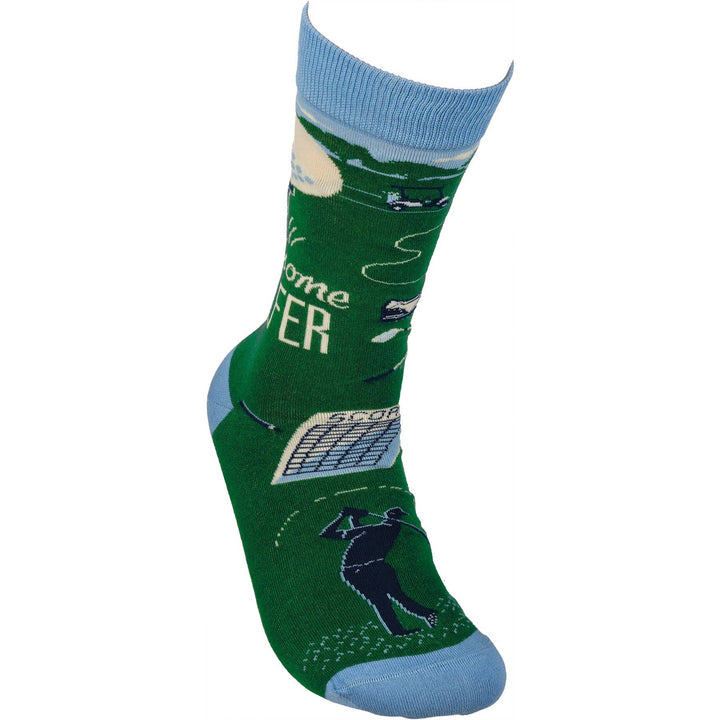 Socks-Awesome Golfer