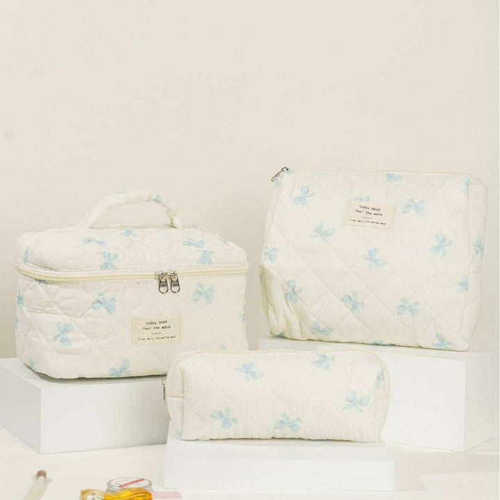 Butterfly Floral Print Puffer Make Up Bag DPB0106