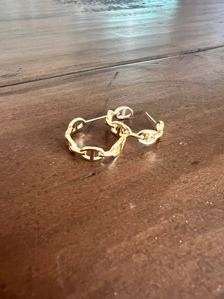 Mariner hoop earrings