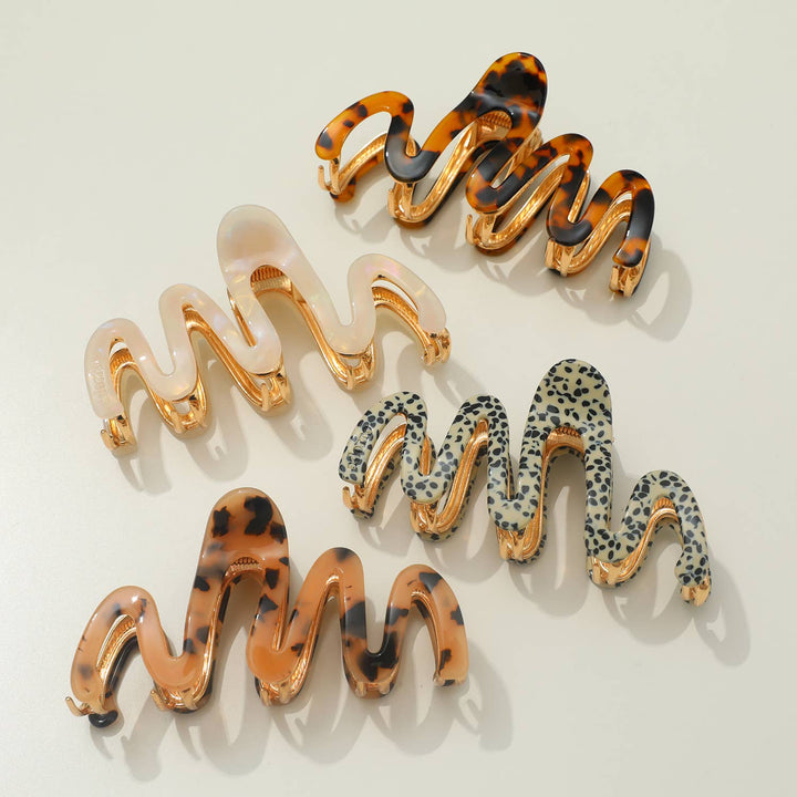 Willow | Large Squiggle Metal Claw Clip