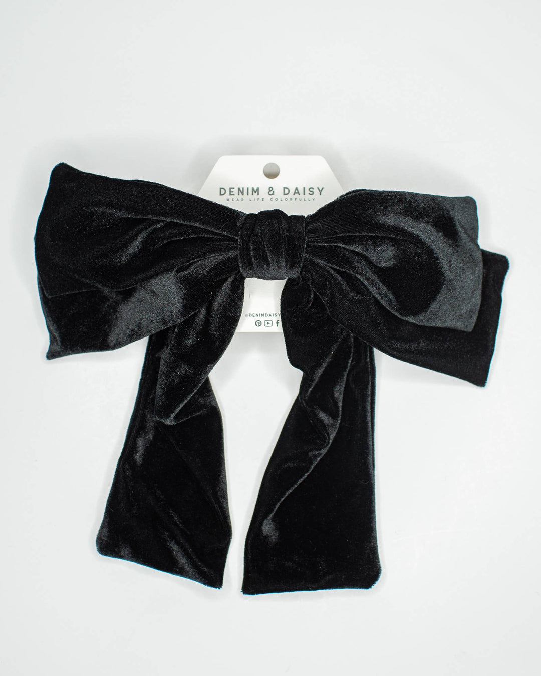 Big Velvet Bow: Black