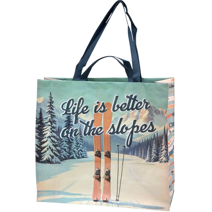 Shopping Tote-On The Slopes Shopping Tote