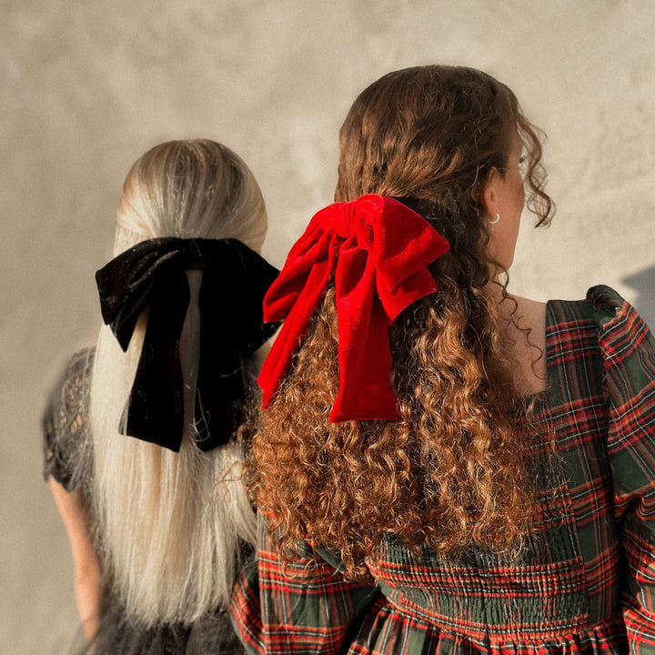 Big Velvet Bow: Black