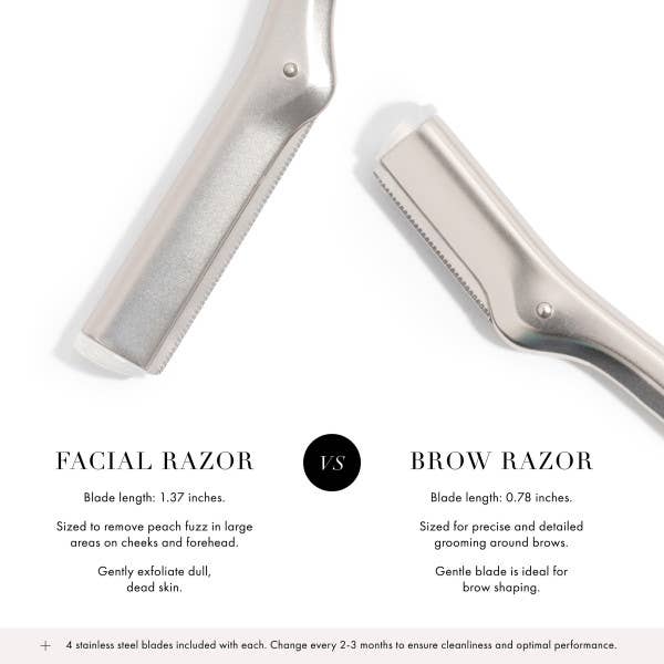 Retail-Metal Brow Razor