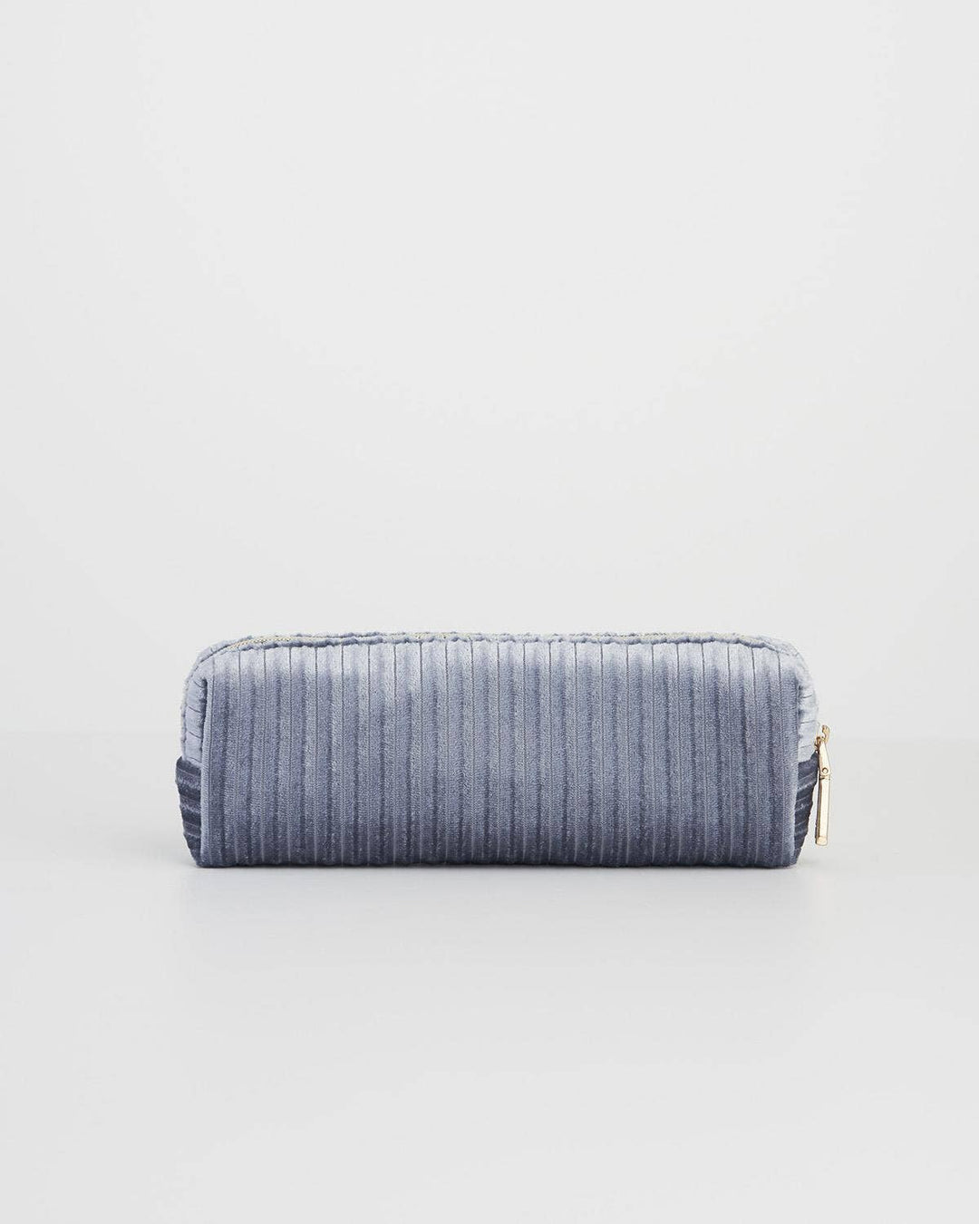 Blue Corduroy Velvet Pencil Case