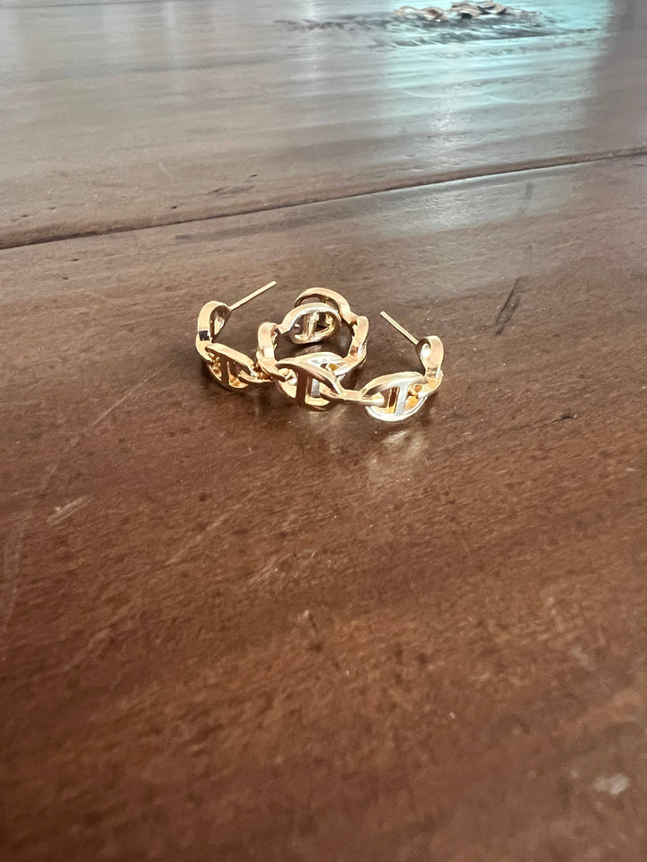 Mariner hoop earrings