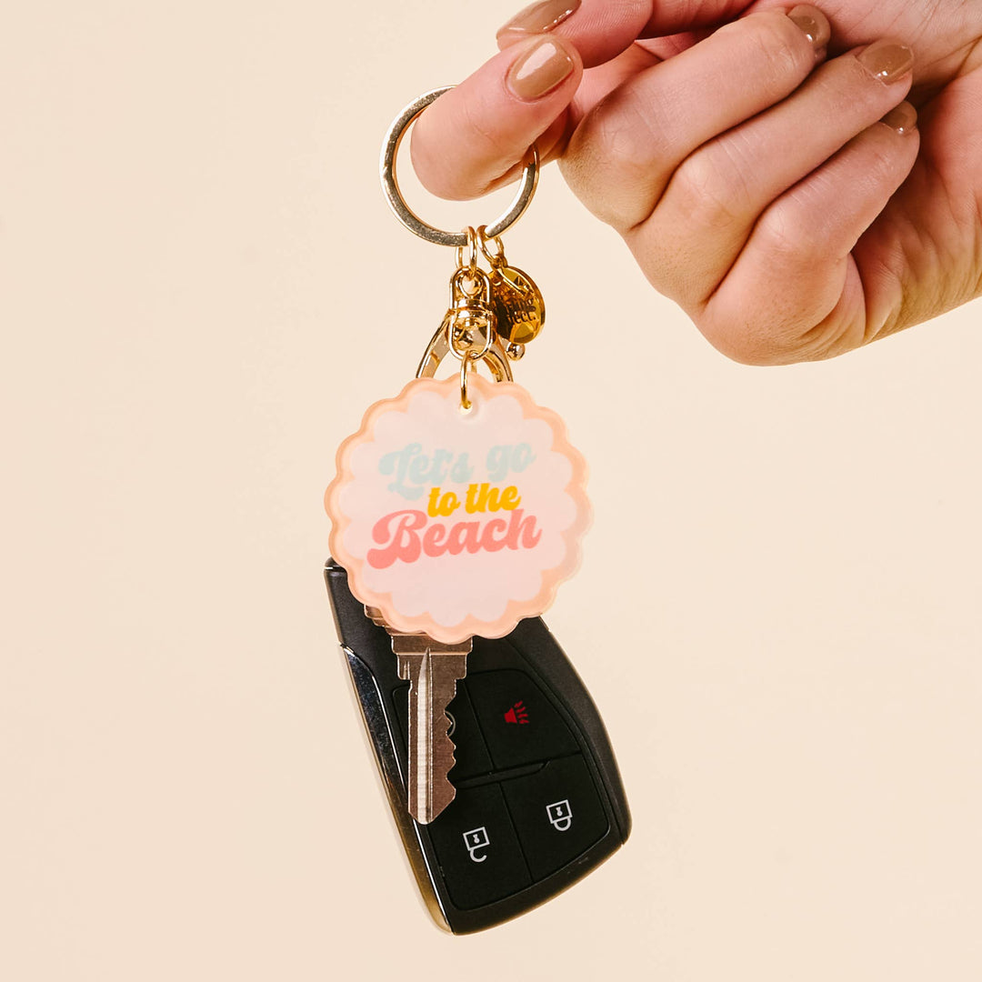 Acrylic Keychain-Let's Go to the Beach