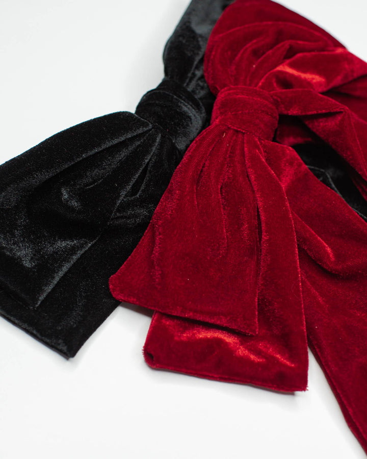 Big Velvet Bow: Black