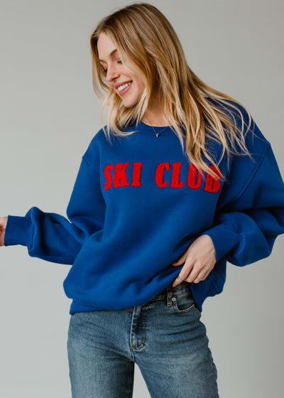 Blue Ski Club Sweatshirt