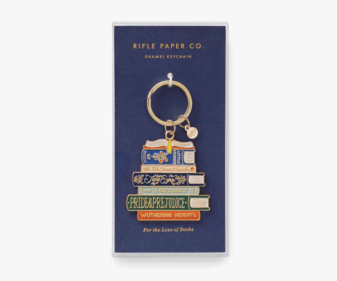 Enamel Keychain-Book Club