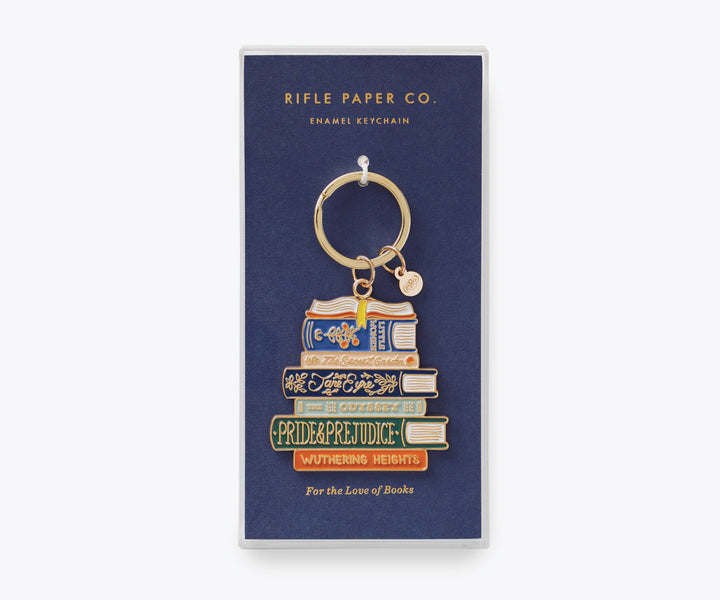 Enamel Keychain-Book Club