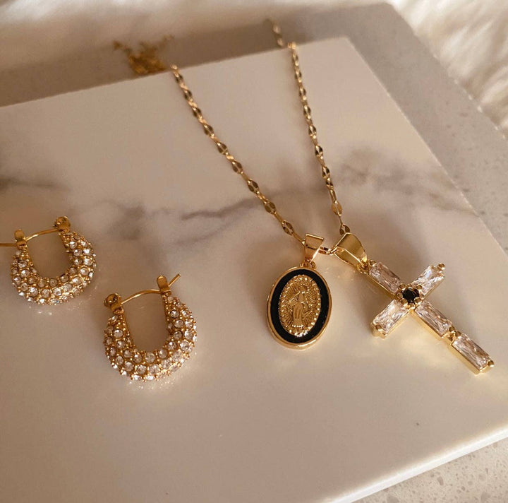 Earrings-Disco Baby Hoops