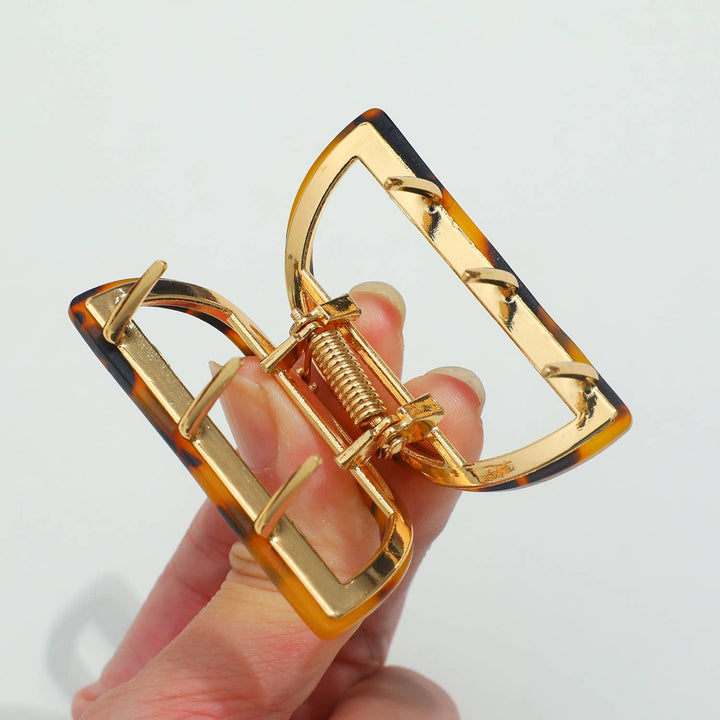 Rosalie | Classic Small Half Moon Metal Claw Clip