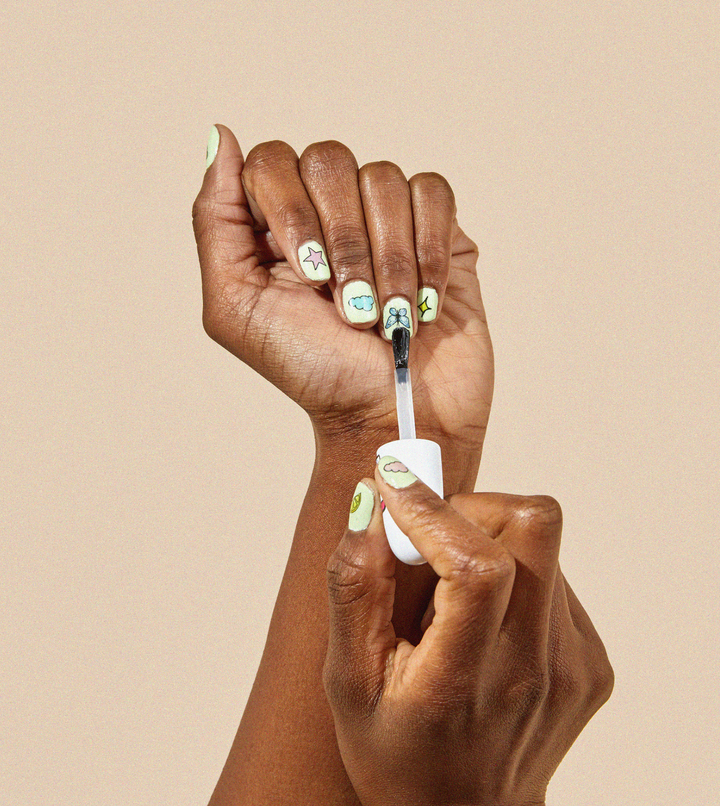 Daisy Dreams Nail Art Temporary Tattoo Pack - Color