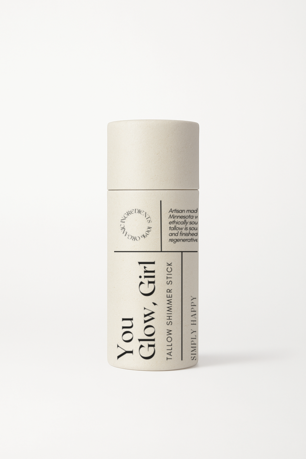 Tallow Shimmer Stick-You Glow, Girl .5oz