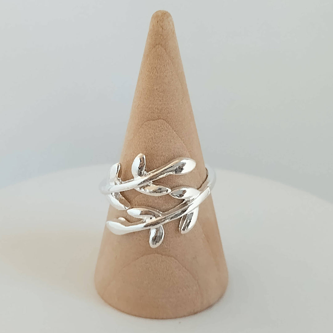 Leaf Ring, Nature Ring, Bypass Nature Ring: Rose Gold