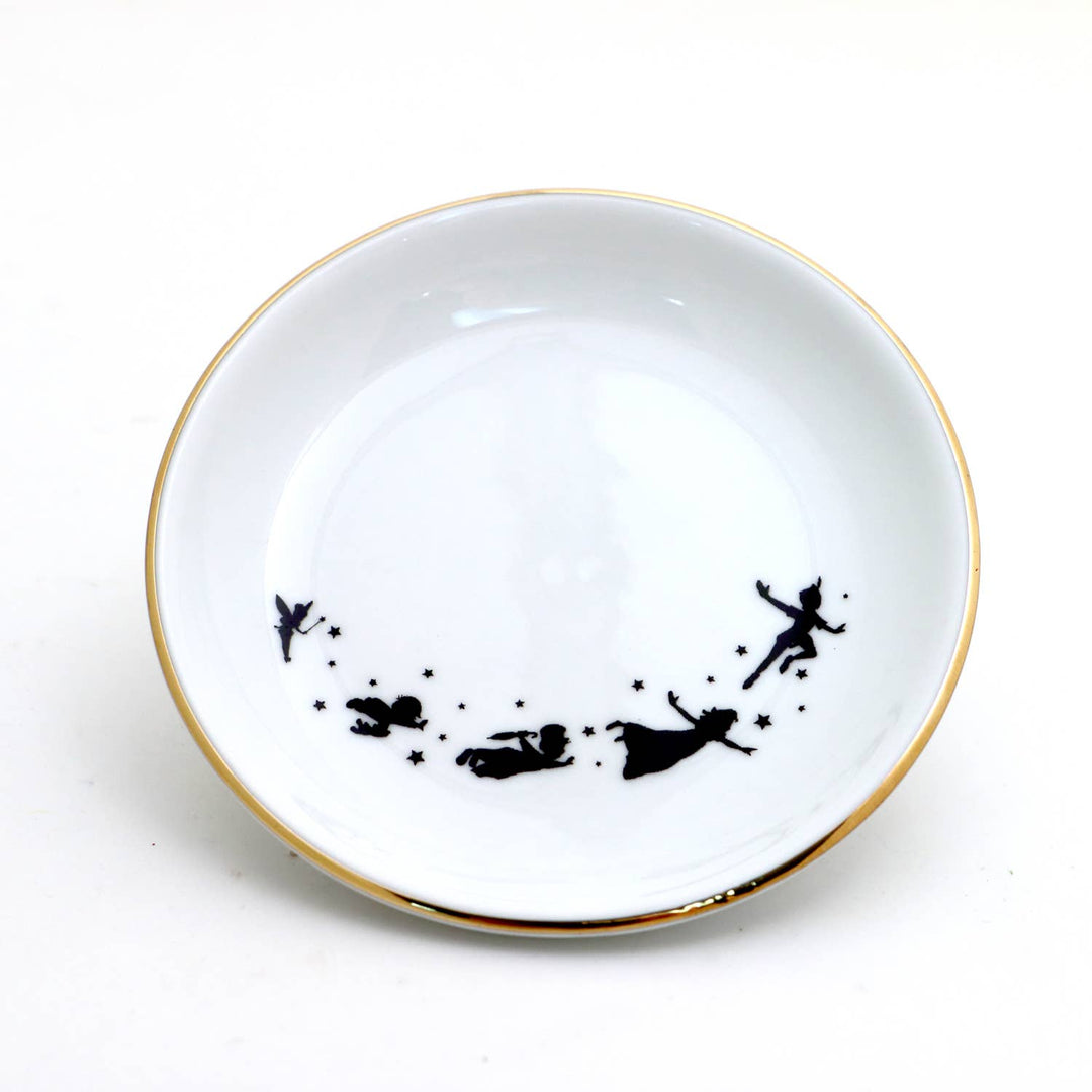 Peter Pan Ring Dish, 22K Gold, ring holder, trinket dish