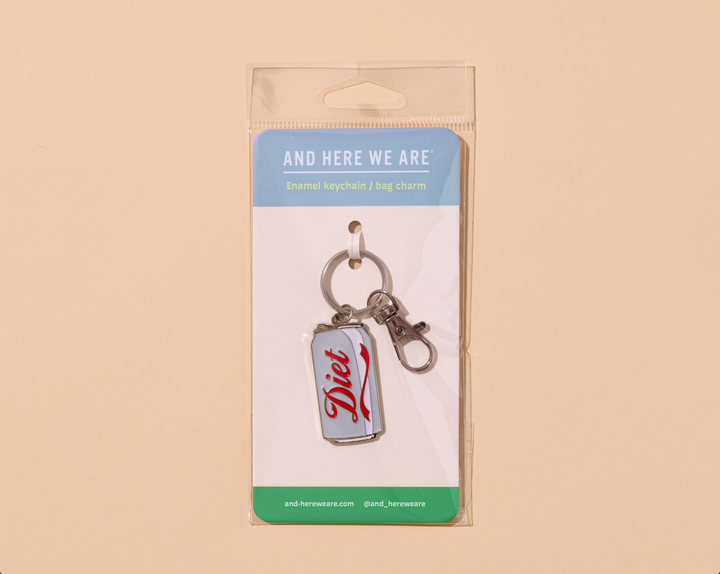 Keychain & Bag Charm-Diet Soda Enamel