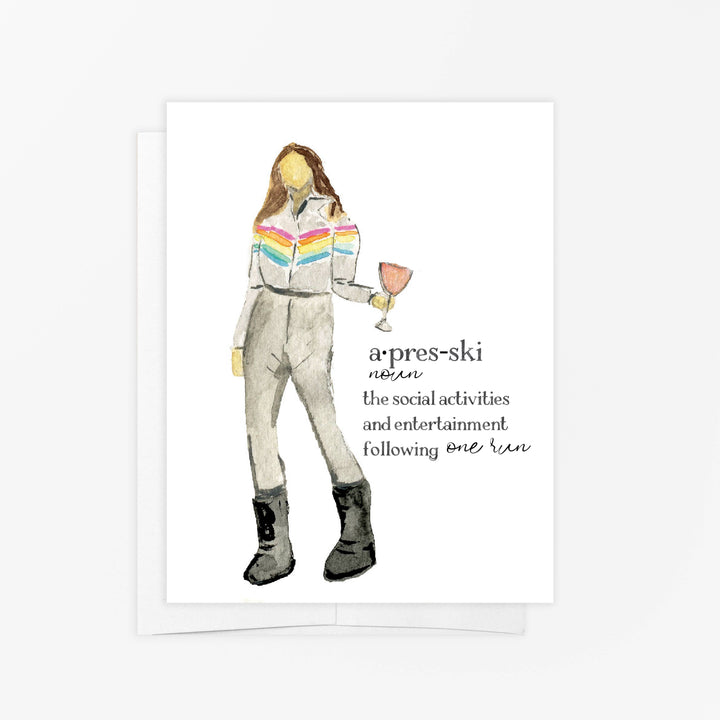 Greeting Card - Apres-Ski Winter