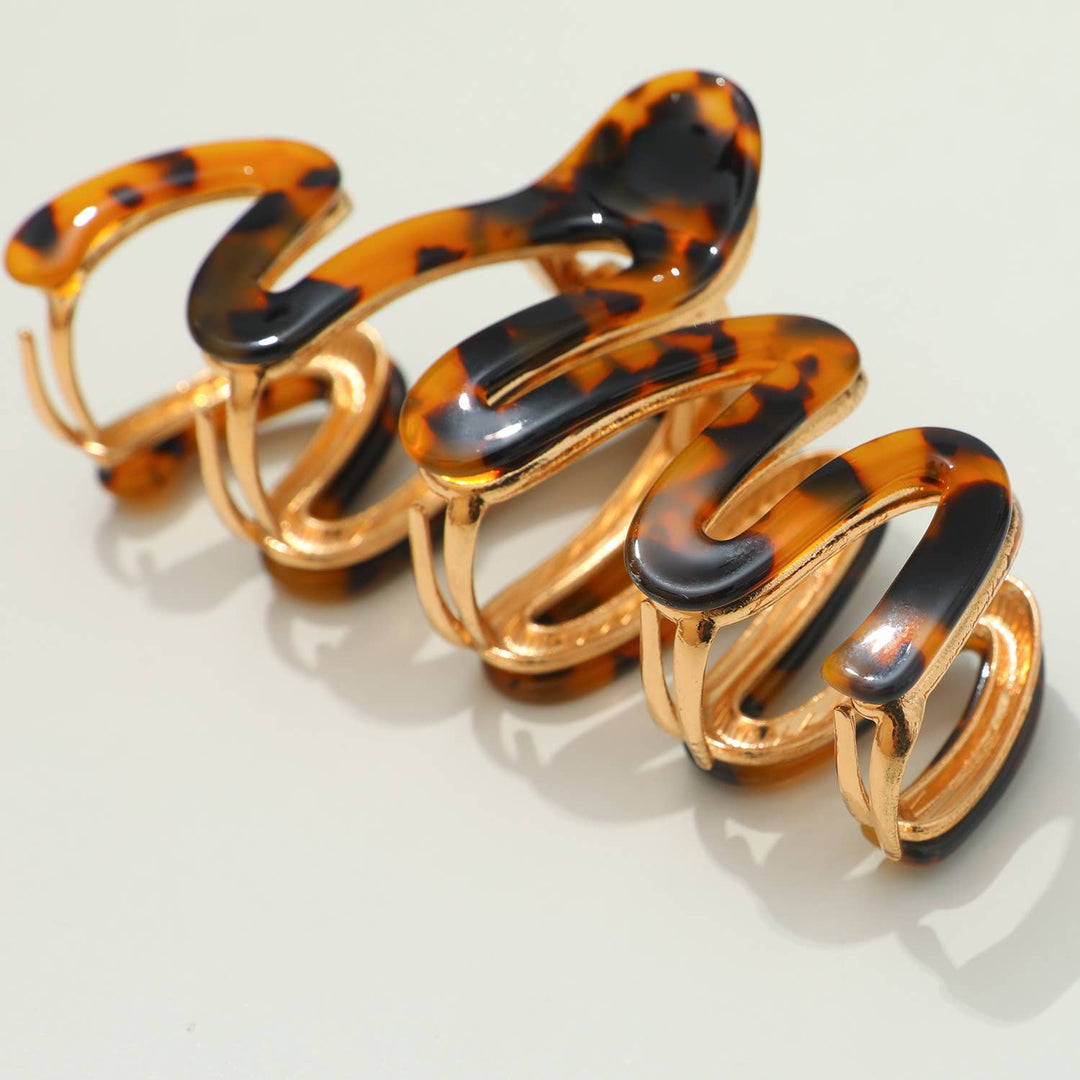 Willow | Large Squiggle Metal Claw Clip