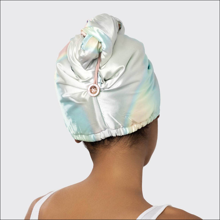 Satin Wrapped Hair Towel