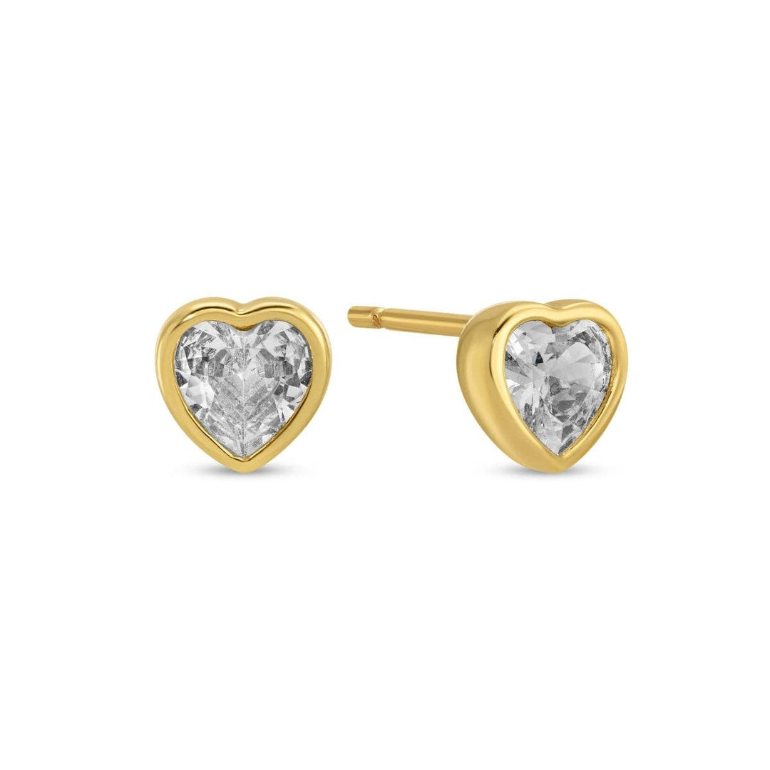 Velvet Gift Tag-Cubic Zirconia Studs