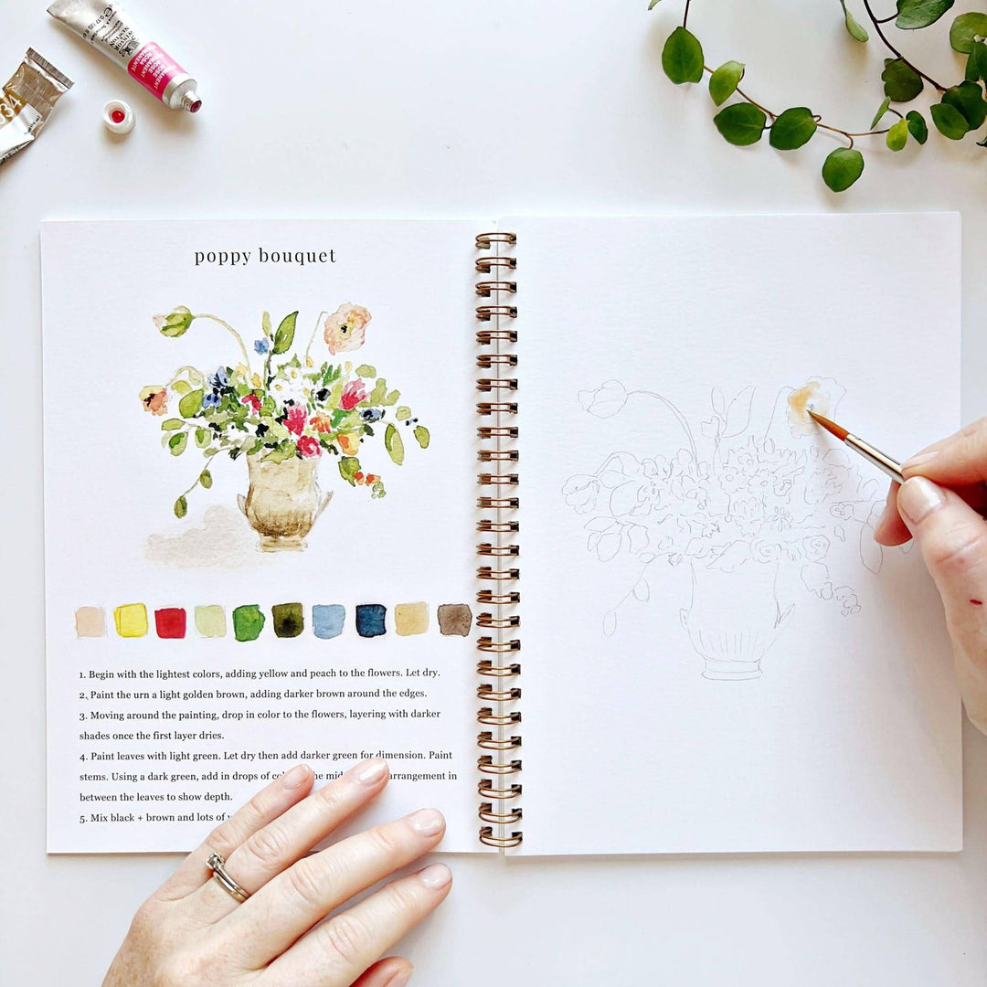 Watercolor Workbook-Bouquets