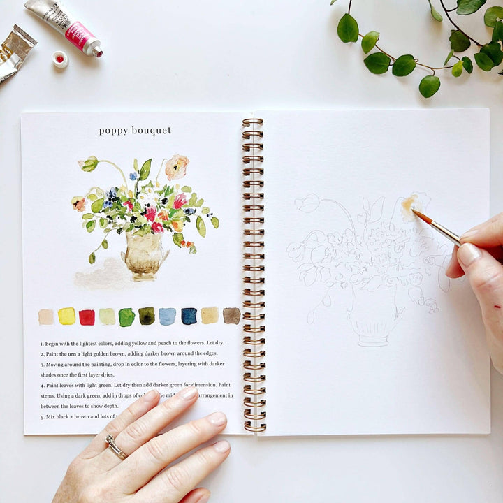 Watercolor Workbook-Bouquets