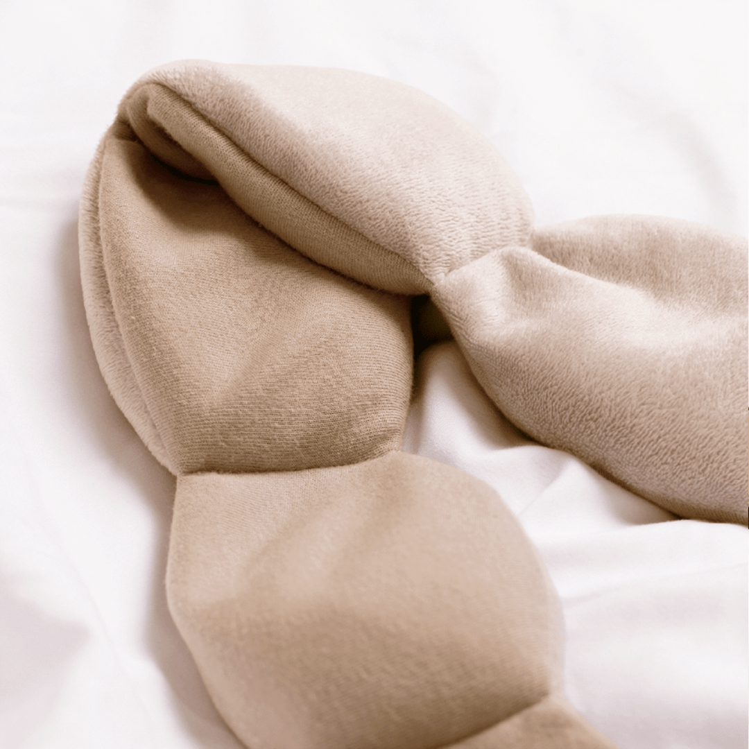 Silk Weighted Sleep Mask-Latte