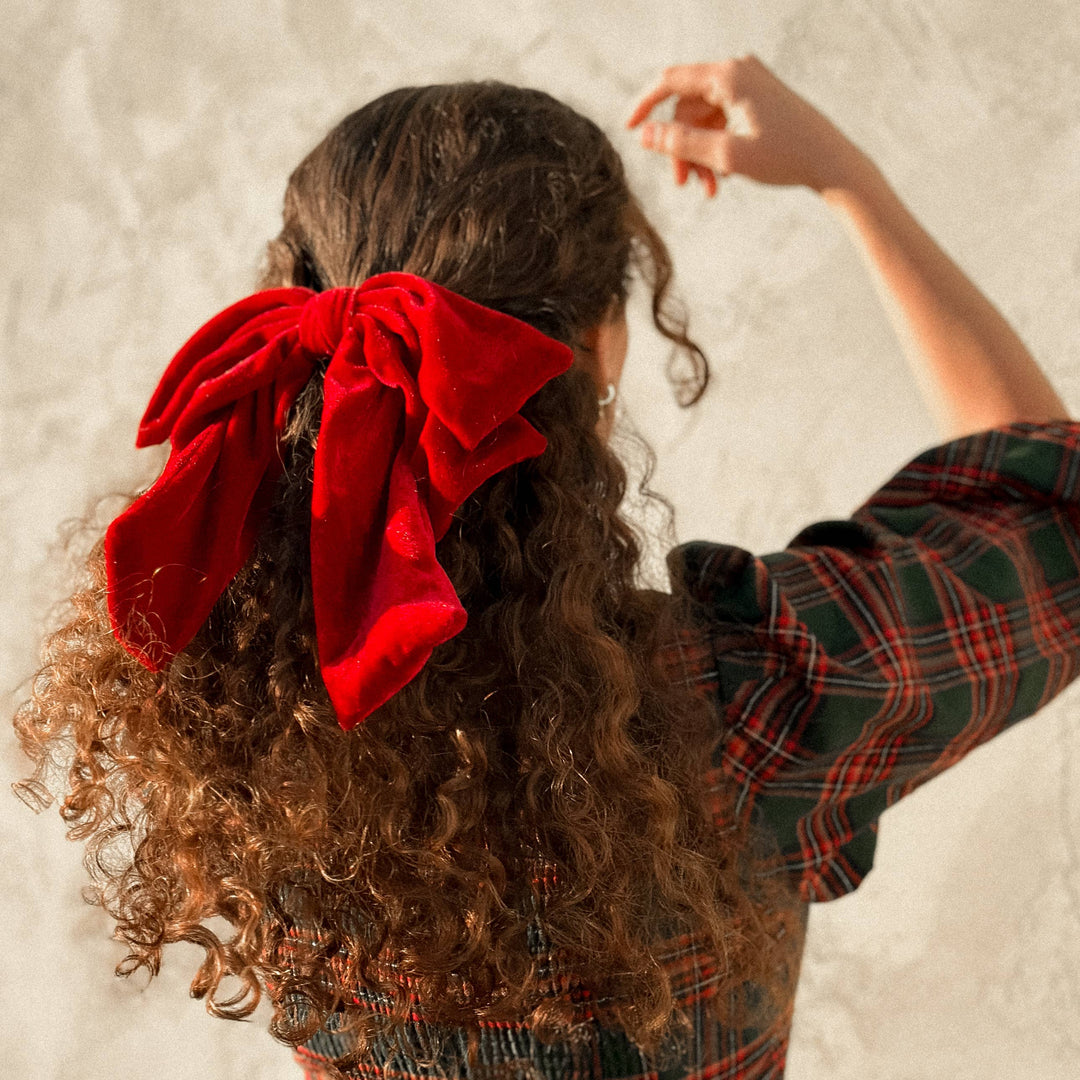 Big Velvet Bow: Black