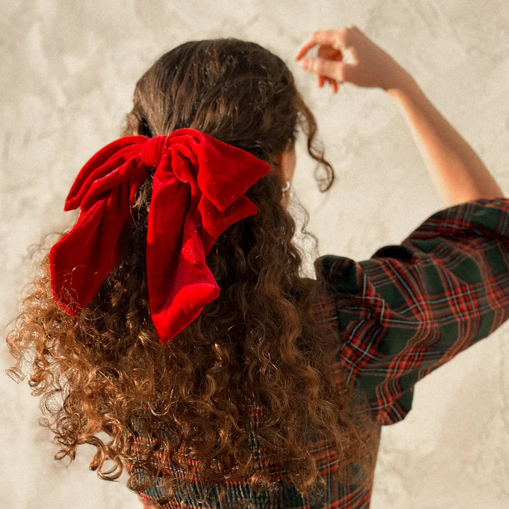 Big Velvet Bow: Black