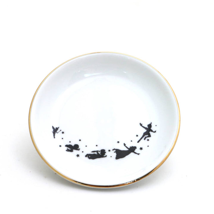 Peter Pan Ring Dish, 22K Gold, ring holder, trinket dish