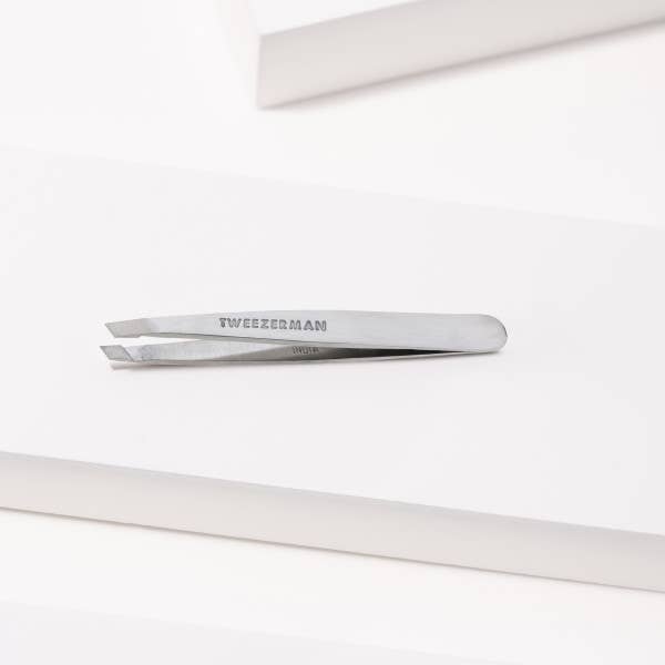 Retail-Mini Slant Tweezer Stainless