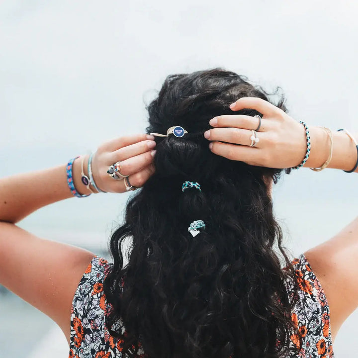 Hair Tie Bracelets-K'lani x Roxy Ocean Bloom