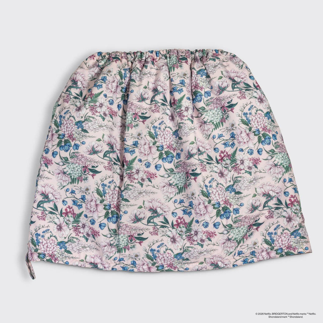 Bridgerton x Kitsch Satin-Lined Flexi Shower Cap in Wisteria