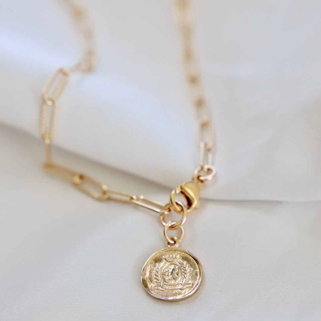 CN1356 Gold Necklace-Lora Coin
