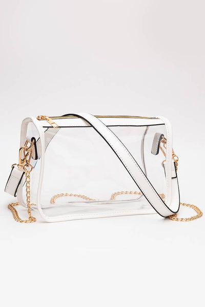 Clear Rectangle Stadium Concert Crossbody Bag