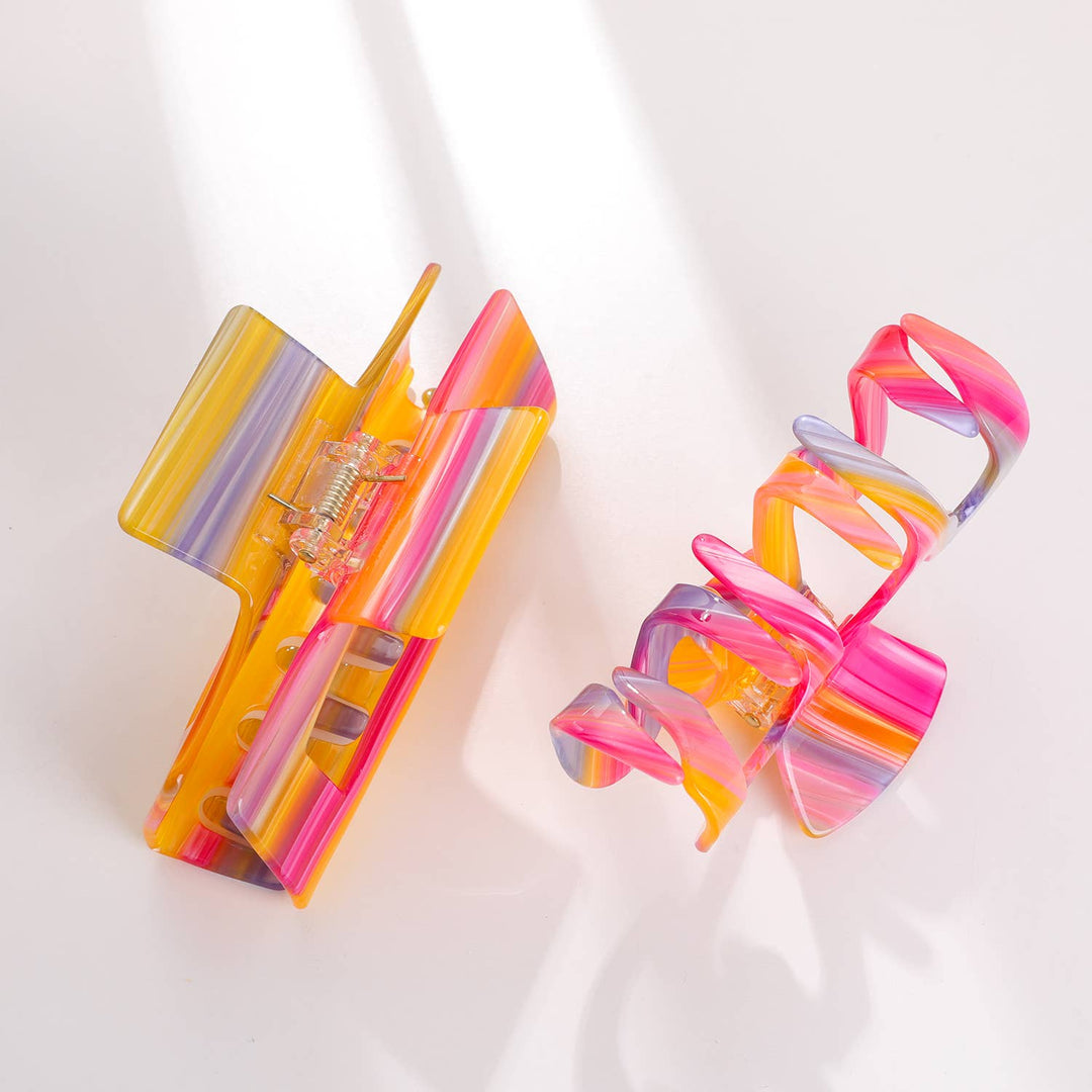 Rainbow Sunset | Assorted Large Claw Clips