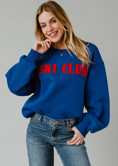 Blue Ski Club Sweatshirt