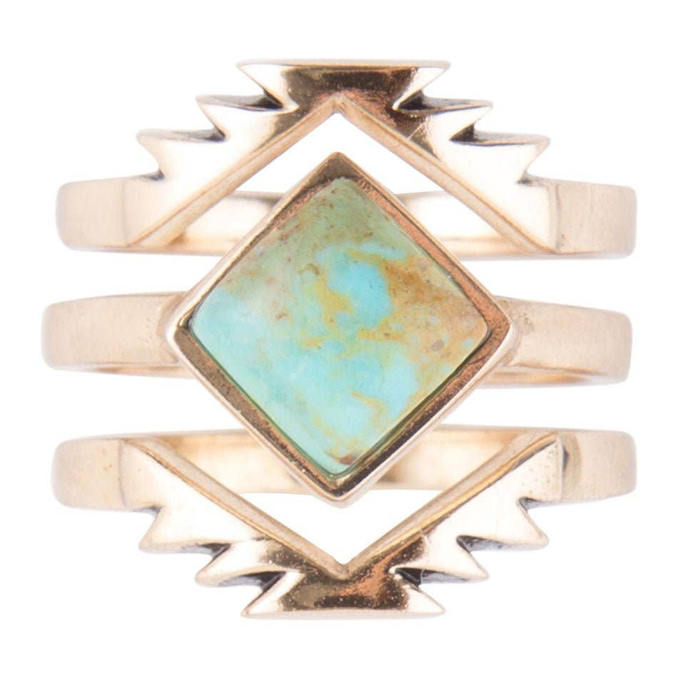 Ring-Turquoise Aztec